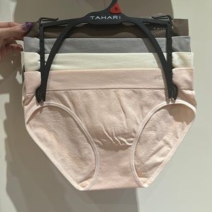 TAHARI 5Pk Textured Seamless Hipsters